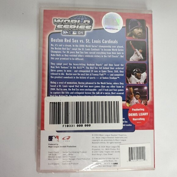 2004 MLB Boston Red Sox World Series Champion T Shirt Ball Cap DVD Dad Gift Set - Picture 5 of 16